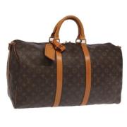 Pre-owned Canvas louis-vuitton-bags Louis Vuitton Vintage , Brown , Da...