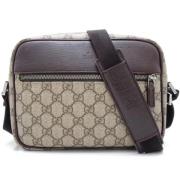 Pre-owned Canvas crossbody-bags Gucci Vintage , Beige , Dames