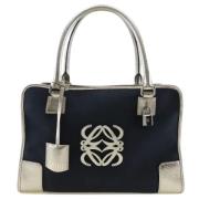 Pre-owned Canvas handbags Loewe Pre-owned , Blue , Dames