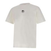 Klassiek Logo T-shirt Wit Lacoste , White , Heren