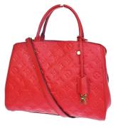 Pre-owned Leather louis-vuitton-bags Louis Vuitton Vintage , Red , Dam...