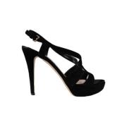 Pre-owned Suede heels Miu Miu Pre-owned , Black , Dames