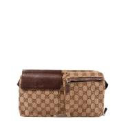 Pre-owned Canvas gucci-bags Gucci Vintage , Brown , Dames