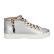 Leren Dames Sneakers Stijlvolle Schoenen Stokton , Beige , Dames