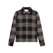 Elegant Boucle Check Overshirt Les Deux , Multicolor , Heren