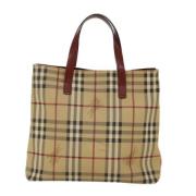 Pre-owned Canvas totes Burberry Vintage , Beige , Dames