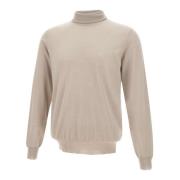 Merino Wol Turtleneck Sweater Beige Filippo De Laurentiis , Beige , He...