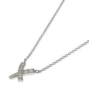 Pre-owned Platinum necklaces Tiffany & Co. Pre-owned , Gray , Dames