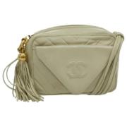 Pre-owned Leather chanel-bags Chanel Vintage , Yellow , Dames