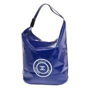 Pre-owned Vinyl chanel-bags Chanel Vintage , Blue , Dames