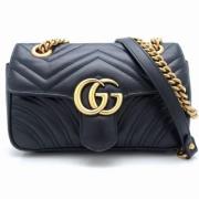 Pre-owned Leather gucci-bags Gucci Vintage , Black , Dames