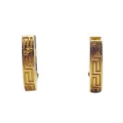 Pre-owned Metal earrings Versace Pre-owned , Yellow , Dames