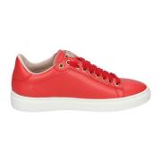 Leren Dames Sneakers Stijlvolle Schoenen Stokton , Red , Dames