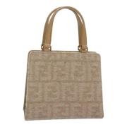 Pre-owned Canvas handbags Fendi Vintage , Beige , Dames