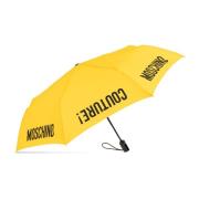 Opvouwbare paraplu met logo Moschino , Yellow , Unisex