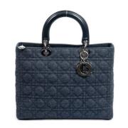 Pre-owned Denim handbags Dior Vintage , Blue , Dames