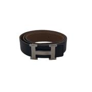 Pre-owned Leather belts Hermès Vintage , Black , Dames