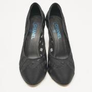 Pre-owned Canvas heels Chanel Vintage , Black , Dames