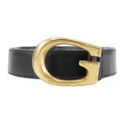 Pre-owned Leather belts Gucci Vintage , Black , Dames