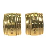 Pre-owned Yellow Gold earrings Celine Vintage , Yellow , Dames