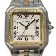 Pre-owned Stainless Steel watches Cartier Vintage , Beige , Dames