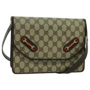 Pre-owned Leather gucci-bags Gucci Vintage , Beige , Dames