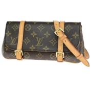 Pre-owned Canvas louis-vuitton-bags Louis Vuitton Vintage , Brown , Da...