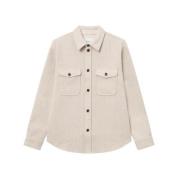 Boucle Overshirt Moderne Elegantie Stijlvol Shirt Les Deux , Beige , D...