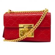 Pre-owned Leather shoulder-bags Gucci Vintage , Red , Dames