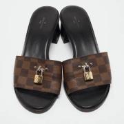 Pre-owned Coated canvas sandals Louis Vuitton Vintage , Brown , Dames