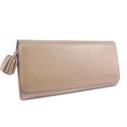 Pre-owned Leather wallets Loewe Pre-owned , Brown , Dames