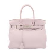 Pre-owned Leather hermes-bags Hermès Vintage , Pink , Dames