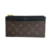 Pre-owned Canvas wallets Louis Vuitton Vintage , Black , Dames