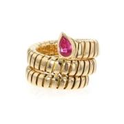 Pre-owned Rose Gold rings Bvlgari Vintage , Yellow , Dames