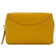 Pre-owned Leather wallets Loewe Pre-owned , Yellow , Dames