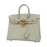 Pre-owned Leather hermes-bags Hermès Vintage , Gray , Dames