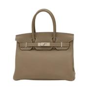 Pre-owned Leather handbags Hermès Vintage , Brown , Dames