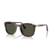 Stijlvolle zonnebril Groene lenzen Havana Persol , Brown , Unisex