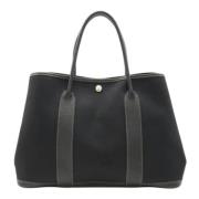 Pre-owned Canvas shoulder-bags Hermès Vintage , Black , Dames