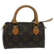 Pre-owned Canvas handbags Louis Vuitton Vintage , Brown , Dames