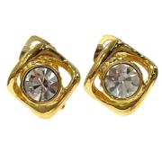 Pre-owned Metal earrings Yves Saint Laurent Vintage , Yellow , Dames