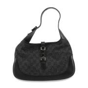 Pre-owned Canvas shoulder-bags Gucci Vintage , Black , Dames