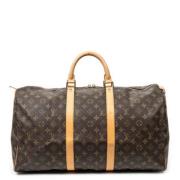 Pre-owned Canvas travel-bags Louis Vuitton Vintage , Brown , Dames