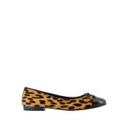 Leren Cap Toe Ballerina's - Bedrukt Tory Burch , Multicolor , Dames