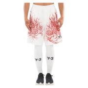 Grafische Shorts in Cwhite/Tepore Y-3 , White , Heren