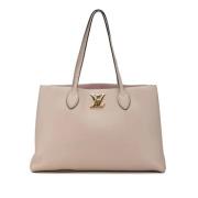 Pre-owned Leather handbags Louis Vuitton Vintage , Beige , Dames