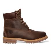 Stijlvolle leren veterschoenen Timberland , Brown , Heren