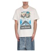 Android Print Tee in Wit Doublet , White , Heren