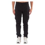 Dubbele Cargo Broek in Stretch Sateen C.p. Company , Black , Heren