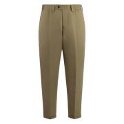 Oprolbare katoen-linnen broek met zakken PT Torino , Beige , Heren